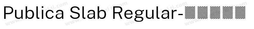 Publica Slab Regular字体转换